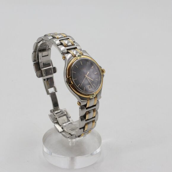 Gucci 9040L Two Tone Gold Silver Swiss Made Stainless Steel Wrist GG-A1211P-A002 - Picture 4 of 9